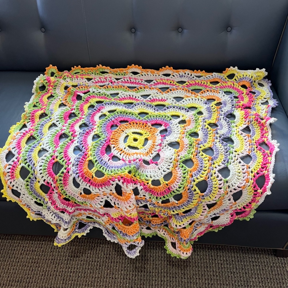 Colorful Crochet Baby Blanket